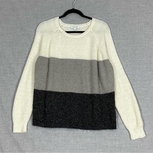 MyStyle Color Block Sweater Sz XL Sparkly Threads